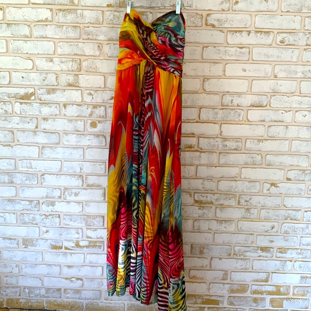 Long dress.   Sun yet classy